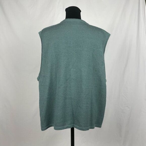 Vintage Koret Sage Green Embroidered Wool Oversized Vest - Women’s L - Picture 3 of 8
